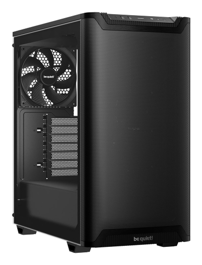 Kase PC be quiet Pure Base 501 Airflow, ATX Mid Tower, xham i temperuar, e zezë