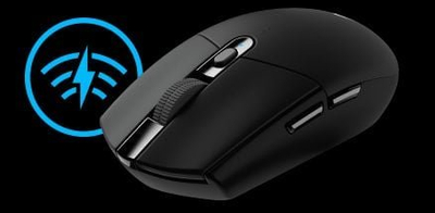 Mouse gaming Logitech G305 Lightspeed, wireless, 12000 DPI, i bardhë