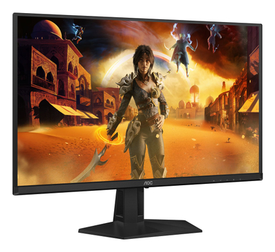 Гејминг монитор AOC G4 Q27G41ZDF, 26.5\", QHD QD OLED, црн со црвена боја