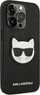 Kapak telefoni Karl Lagerfeld HC Saffiano Ikonik Patch për iPhone 14 Pro, plastik, i zi