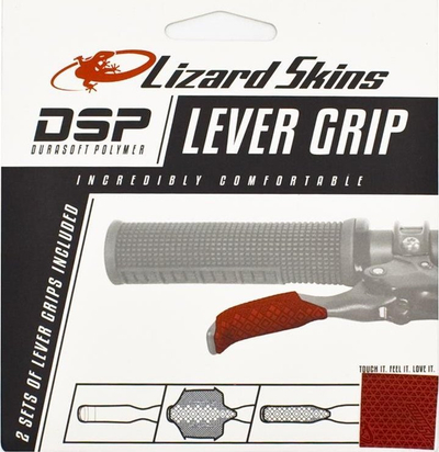 Ngjitëse për maneta Lizard Skins DSP Lever Grip, trashësi 0.5mm, set 2x2 copë, e kuqe