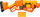 Armë lodër Nerf Roblox Adopt Me BEES, 8 shigjeta, portokalli