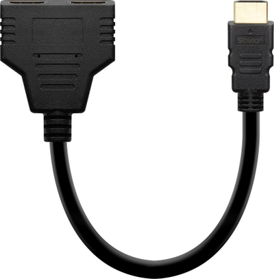 Splitter pasiv HDMI Savio AK-77, 2 porta, Full HD 1080p, i zi
