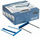 Klips plastik Bankers Box Pro Clip, 100mm, pako 50 copë, blu
