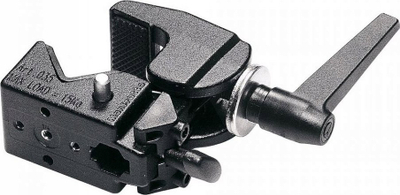 Kapëse universale Manfrotto 035C Super Clamp, me dorezë ratchet, metal, e zezë