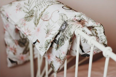 Set jorgan dhe jastëk Tropical Bamboo Bedding, bambu, anti alergjik, me print tropikal