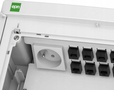 Kabinet multimedia Elektro-Plast Elegant RP 2X12, 24 module, IP40, i bardhë