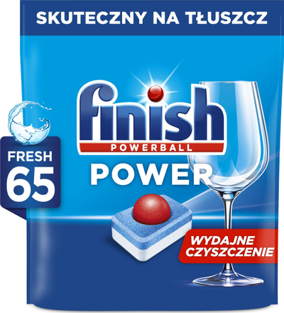 Таблети за машина за садови Finish Power All in 1 Fresh, 65 парчиња