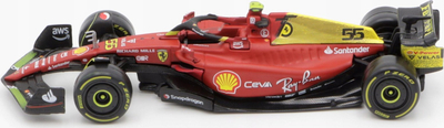 Maketi diecast Bburago Ferrari F1-75 #55, 1/43, Formula 1, i kuq