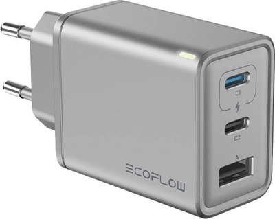 Karikues muri EcoFlow 65W PD GaN, prizë europiane, i bardhë