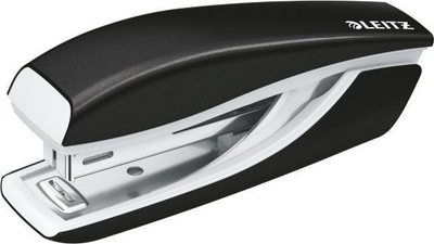 Kapëse letre Leitz Mini WOW 55281095, metal, 10 fletë, e zezë