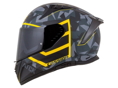 Helmetë moto Cassida Aero ATCK, full face, ECE 22.06, gri camo