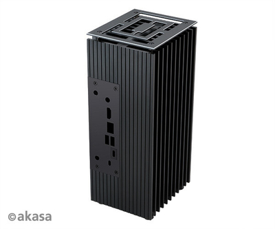 Kasë kompjuteri Akasa Turing FX, e zezë