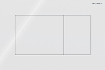Pllakë aktivizimi Geberit Sigma 01, dual flush, katrore, e bardhë