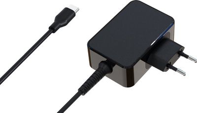 Adapter karikimi për laptop LC-Power LC-NB-GAN-65-C, 65W, GaN, i zi