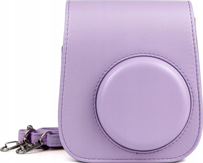 Çantë kamerë LoveInstant Instax Mini 11, eko lëkurë, me rrip, vjollcë