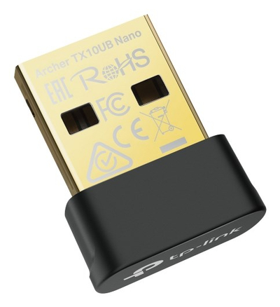 Adapter Wi‑Fi USB TP-Link Archer TX10UB Nano, AX900 Wi‑Fi 6, Bluetooth 5.3, ngjyrë e zezë