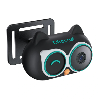 Adapter makinë Ottocast CarPlay Wireless me Car Nanny, kamerë kabine, i zi