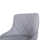 Stol bari Rose Φ44x85-107Hcm (HM204.10), gri