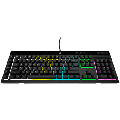 Tastierë Corsair K55 RGB PRO, USB, layout gjerman QWERTZ, e zezë