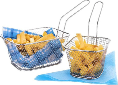 Set koshash servirjeje metalikë, 4 copë, mini, argjend