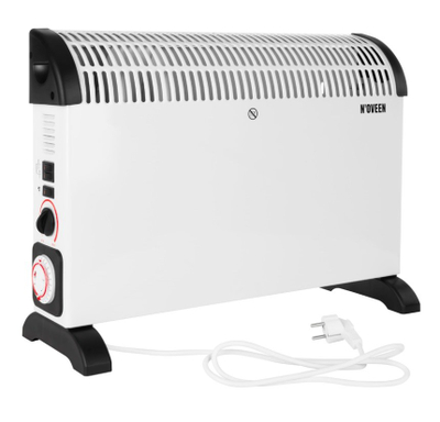 Ngrohës konvektor Noveen CH6000, 2000W, me ventilator Turbo, i bardhë