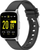 Smartwatch G. Rossi SW009-5, ekran TFT HD, IP67, argjendtë me të zezë