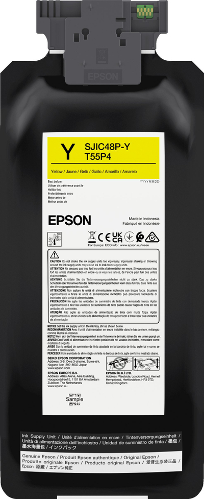 Кертриџ со боја Epson SJIC48P Y, оригинален, жолт