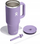 Gotë termike Hydro Flask All Around Travel Tumbler, 40oz, çelik inox, ngjyrë vjollcë