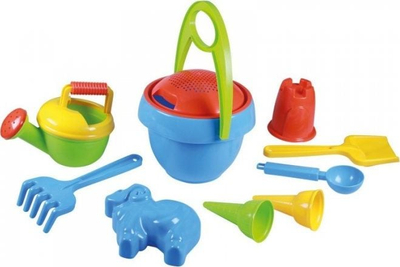 Set loje me rërë Lena Sand Set, 10 copa, për kalamaj, rozë