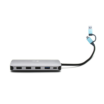 i-Tec Nano Dock - docking station - USB 3.0 / USB4 / Thunderbolt 4 - VGA, 2 x HDMI - GigE