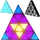 Projektor disko LED Light4Me Triangis, 64x2W RGBA, strobe DMX, i zi