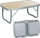 Tavolinë kampingu PROGarden Folding, 56 x 34 x 24 cm, alumini, kafe