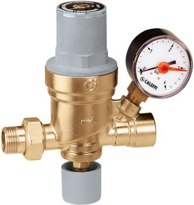 Valvul mbushje automatike Caleffi 553640, me dalje për manometër