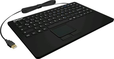Tastierë KeySonic KSK-5230IN, USB, layout gjerman QWERTZ, me touchpad, e zezë