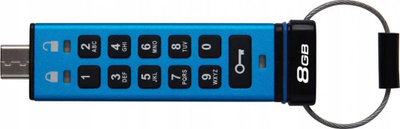 USB Pendrive Kingston Stick IronKey 200C, 8GB, e kaltër