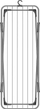 Tharëse rrobash Rorets Nano (2929 - 90000), 85 x 43 x 110 cm, e hirtë