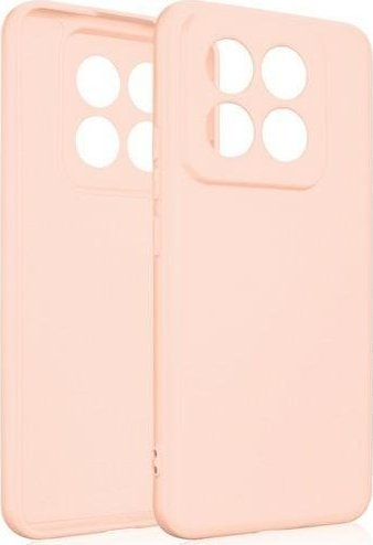 Kuti silikoni Beline për Xiaomi 14 Pro, e butë, me mbrojtje kamere, rozë gold