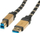 Kabllo USB Roline 11.02.8900, 3.0 Type A te Type B, 0.8m, i zi
