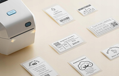 Printer portativ etiketash Niimbot K3, lidhet me telefon, krem