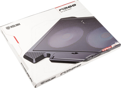 Ftohës laptopi Kolink KL-N200, 15.6", me 2 ventilatorë, LED blu, i zi