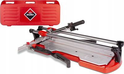 Prerëse pllaka Rubi TX-710 MAX, gjatësi prerjeje 710 mm, me valixhe për ta çuar kollaj, e kuqe
