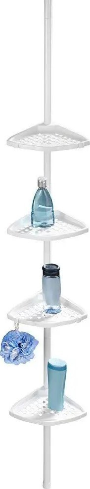 Raft banjoje teleskopik Wenko Opal, me 4 kate, 80-250 cm, i bardhë