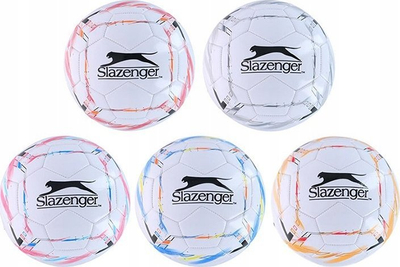 Фудбалска топка Slazenger Size 5, PU, бело-црна