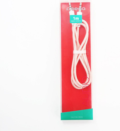 Kabllo Platinet Jack (OACFBJJBRG), rozë, 1m