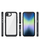 Футрола за телефон Hurtel Outer Space за iPhone 16e, флексибилен TPU, проѕирен заден дел, црна