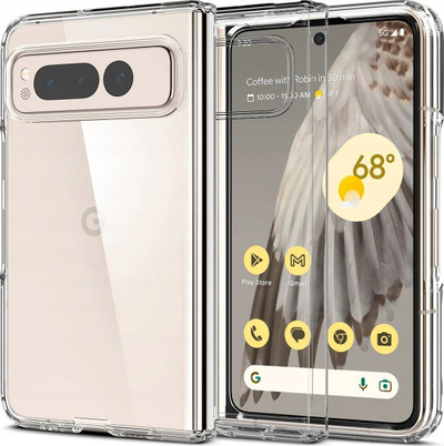 Kapak telefoni Spigen Ultra Hybrid për Google Pixel Fold, transparent, shkon me karikim wireless