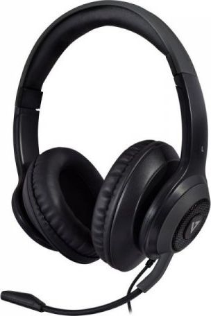 Kufje V7 Premium over-ear, stereo, 3.5mm edhe USB, me mikrofon boom, të zeza