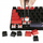 Tastierë mekanike Gaming Madcatz S.T.R.I.K.E. 11, RF Wireless+Bluetooth+USB Type-A, Mad Catz RED, RGB, e kuqe / e zezë