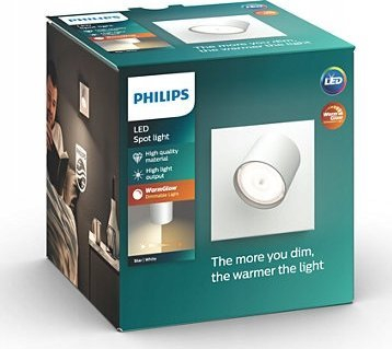 Spot tavanor LED Philips myLiving Star, 4.5W, 500 lm, i bardhë